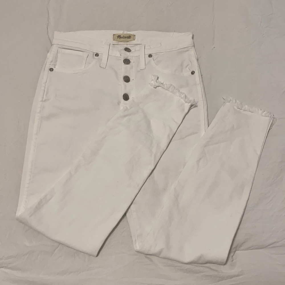 white madewell jeans